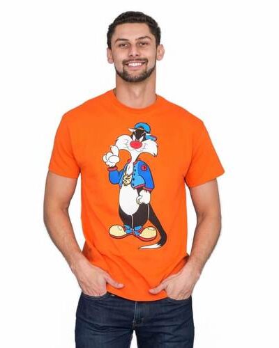 Looney Tunes Hip Sylvester Front and Back T-Shirt