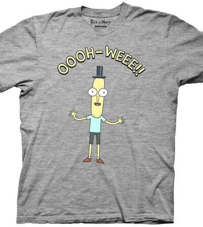 Mr Poopybutthole OOOH WEEE Gray T-shirt