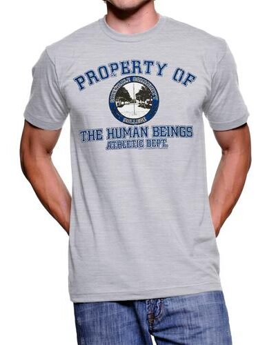 Property of The Human Beings Atheltic Dept. Mens T-shirt