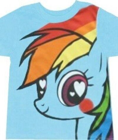 Rainbow Dash Hearts and Rainbows T-shirt