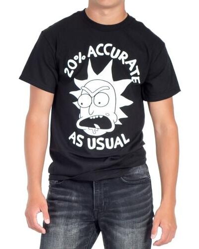 Rick Sanchez Only 20% Accurate As Usual T-Shirt