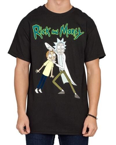 Rick and Morty Holding Morty’s Eyes T-Shirt