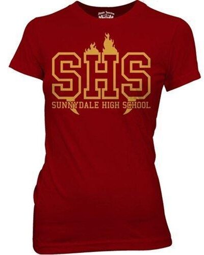 SHS Sunnydale High School Maroon Juniors T-shirt
