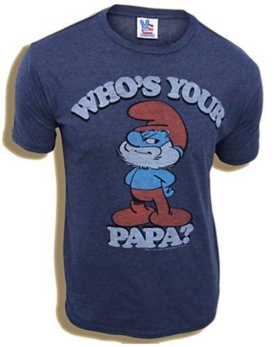 Smurfs Papa Smurf Who’s Your Papa T-shirt