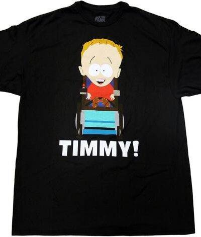 South Park Timmy On Wheelchair T-Shirt Tee