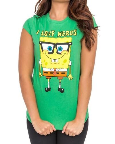 Spongebob Squarepants I Love Nerds T-shirt