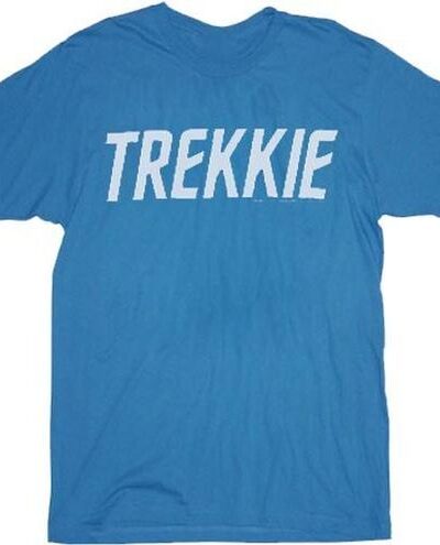 Star Trek Trekkie Turquoise Blue Adult T-Shirt