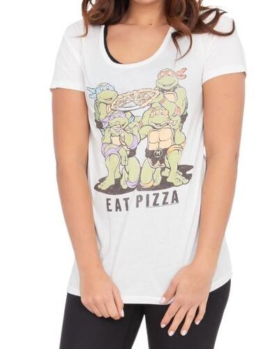 TMNT Eat Pizza Juniors T-Shirt