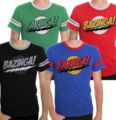 The Big Bang Theory Bazinga! T-shirt with Stripes