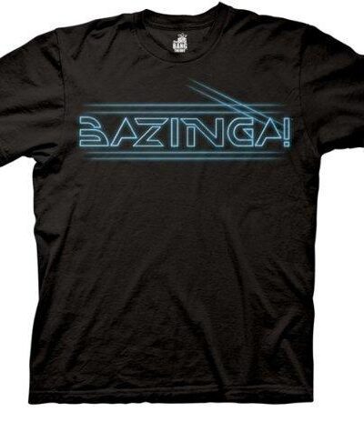 The Big Bang Theory Bazinga Tron Type T-shirt