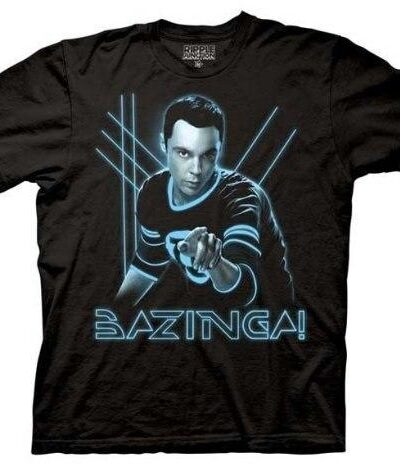 The Big Bang Theory Glowing Sheldon Bazinga T-shirt