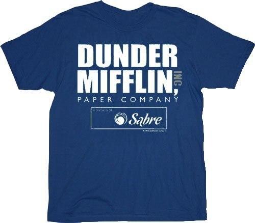 Jersey Ninja - Dunder Mifflin Michael Scott Blue Hockey Jersey