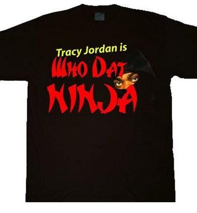 Tracy Jordan Ninja Adult Black T-shirt