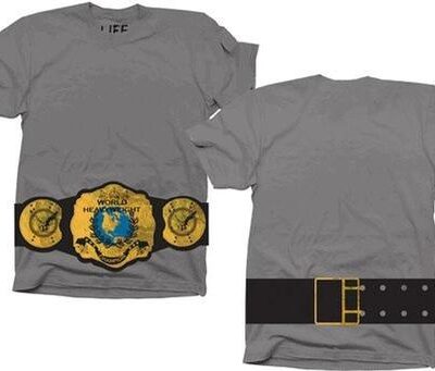 World Heavyweight Champion Belt on Waist T-shirt