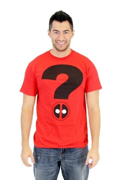 Marvel Deadpool Question Mark Flip T-Shirt