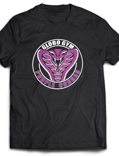Purple Cobras Black T-Shirt