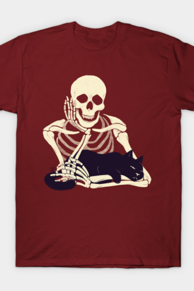 Cat and Skeleton