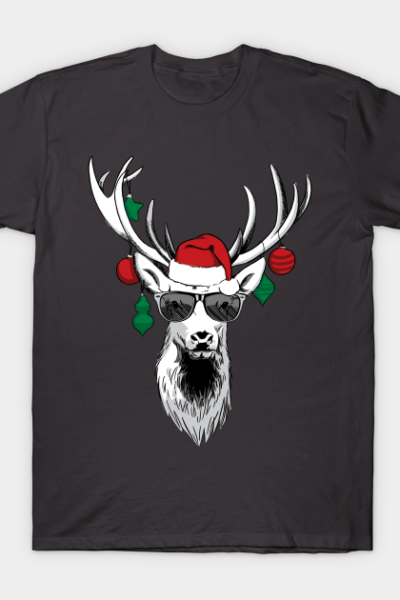 Cool Reindeer with Sunglasses Funny Christmas Design