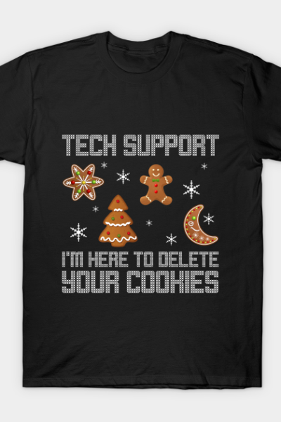 Funny Christmas Tech Support Shirt Computer Program