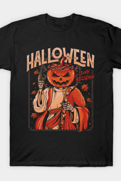 Halloween Is My Religion – Pumpkin Skull Gift