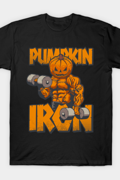 Halloween Workout Pumpkin Iron Bodybuilder Fitness