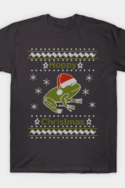 Hoppy Christmas Frog Ugly Sweater