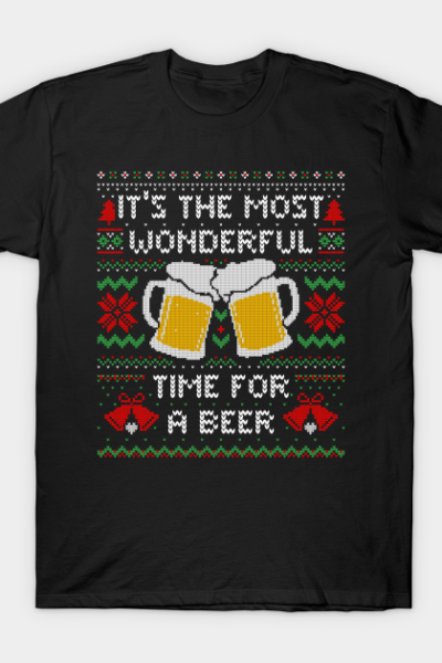 It’s the Most Wonderful Time For a Beer Funny Ugly Christmas Sweater