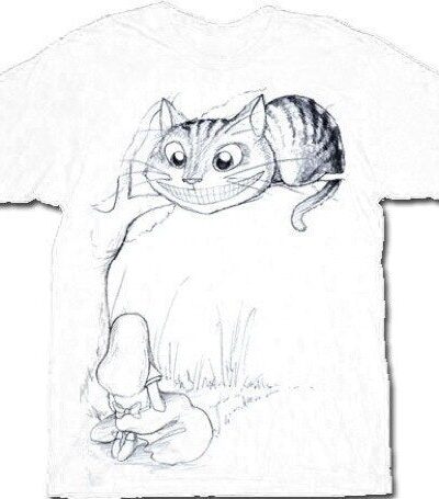 Alice In Wonderland Cheshire Cat Tree T-shirt