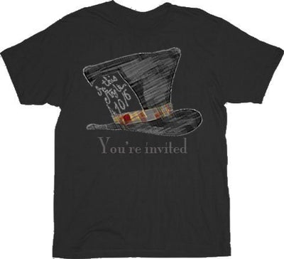 Alice in Wonderland Mad Hatter You’re Invited T-shirt
