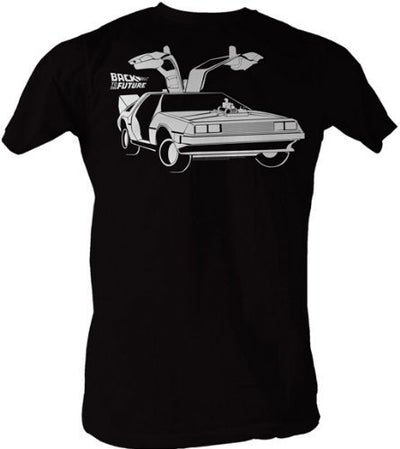 Back to the Future Open Delorean Car T-shirt
