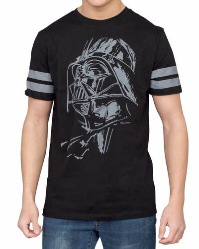 Darth Vader Striped Sleeves T-Shirt