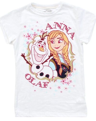 Disney Frozen Anna and Olaf White T-Shirt