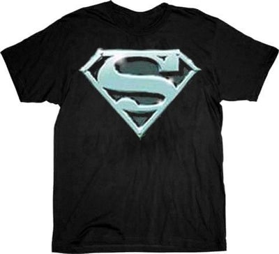 Superman Chrome Shield Logo T-shirt Tee
