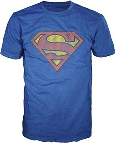 Superman Distressed Printed Logo T-shirt