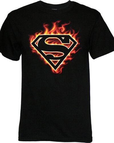 Superman Logo Flames T-shirt