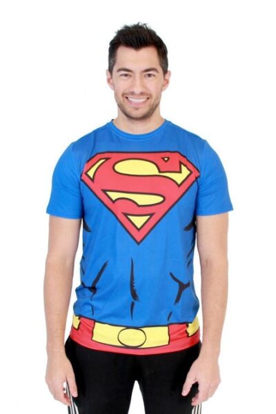 Superman Men’s Performance Athletic Costume T-Shirt