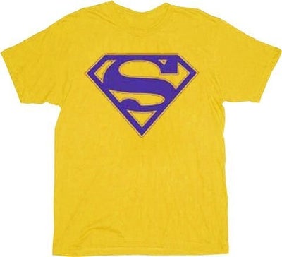 Superman Purple Shield Logo T-shirt