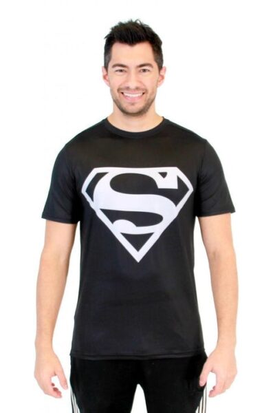 Superman Silver Logo Performance Athletic T-Shirt
