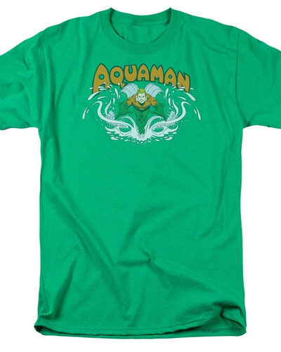 Aquaman Splash Green T-shirt Tee