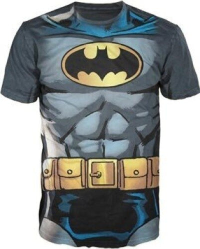 Batman Muscle Costume With Logo T-shirt
