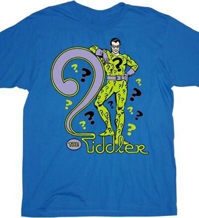 Batman The Riddler Blue T-shirt