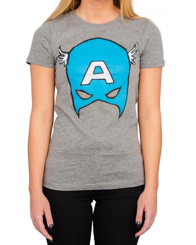Captain America Big Blue A Mask T-Shirt
