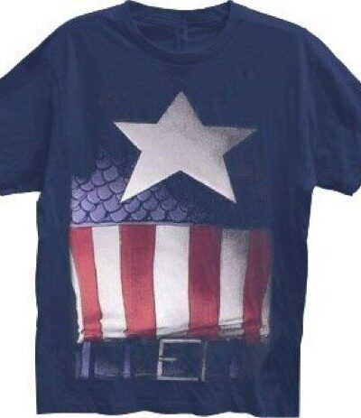 Captain America Faded Belt Print Costume T-shirt