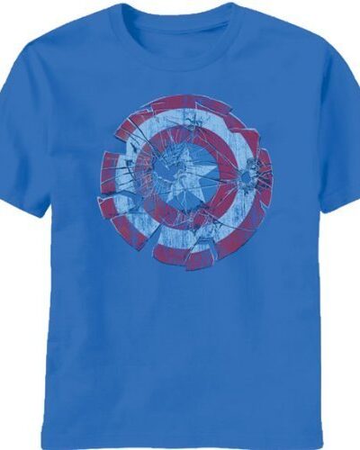 Captain America Glass Shield Shatter T-shirt