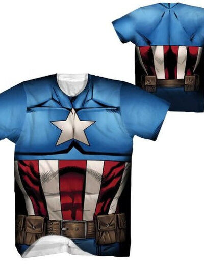 Captain America Performance Athletic Sublimated T-Shirt