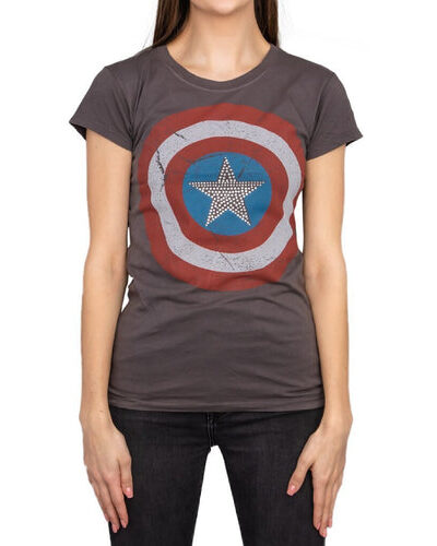 Captain America Studded Star Juniors T-shirt