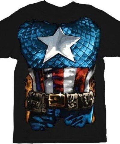 Captain America The American Way Costume T-shirt