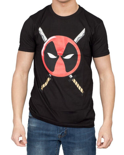 Deadpool Icon Logo and Swords T-shirt