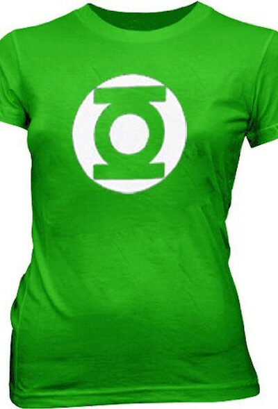 Green Lantern Logo Kelly Green Juniors T-shirt