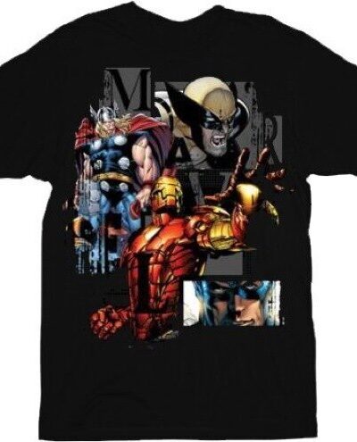 Marvel Comics Heroglyphics Team Ups T-shirt